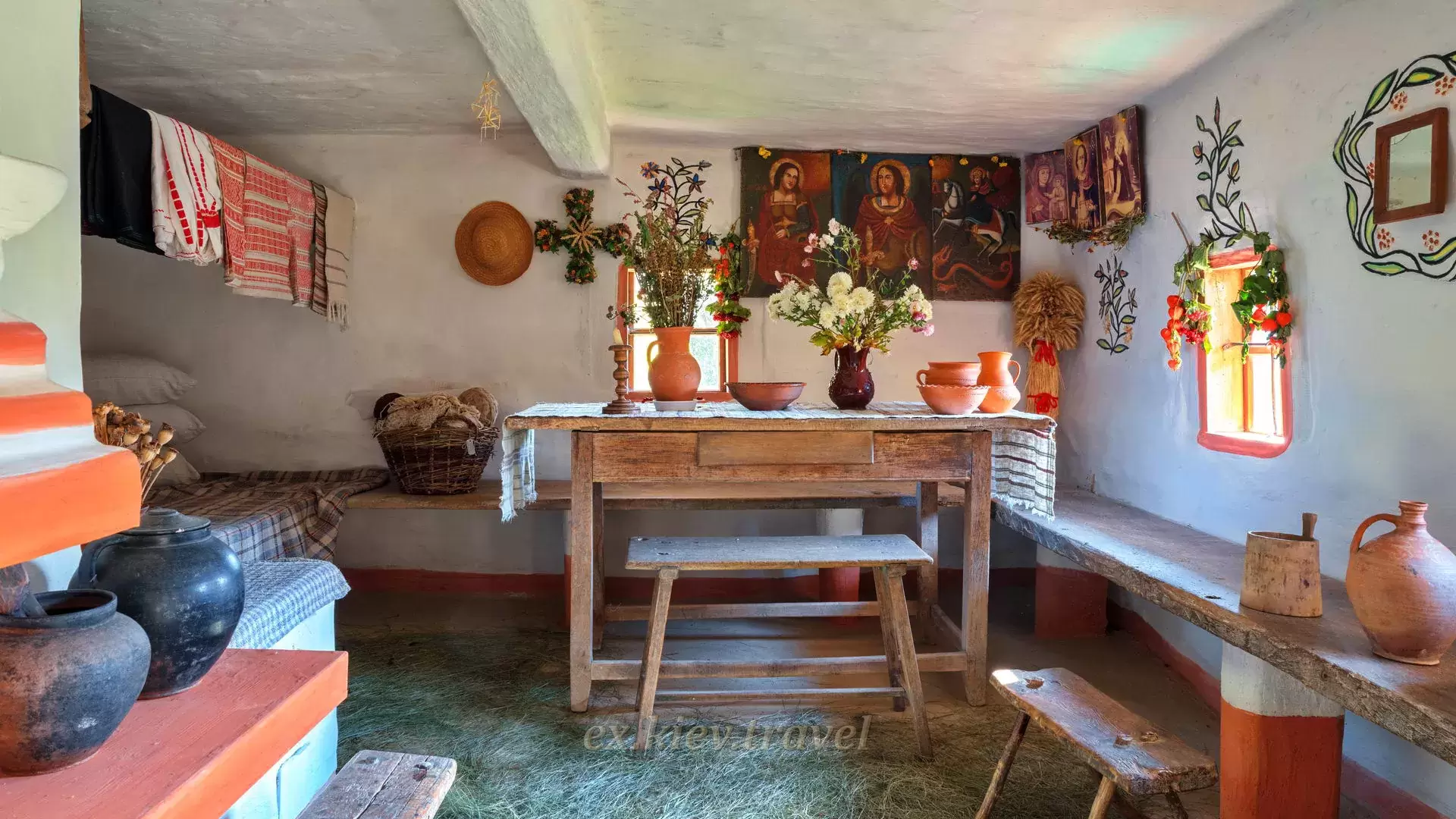 Escursioni in Ucraina a Kiev Museo di Pirogovo interno nella vecchia casa