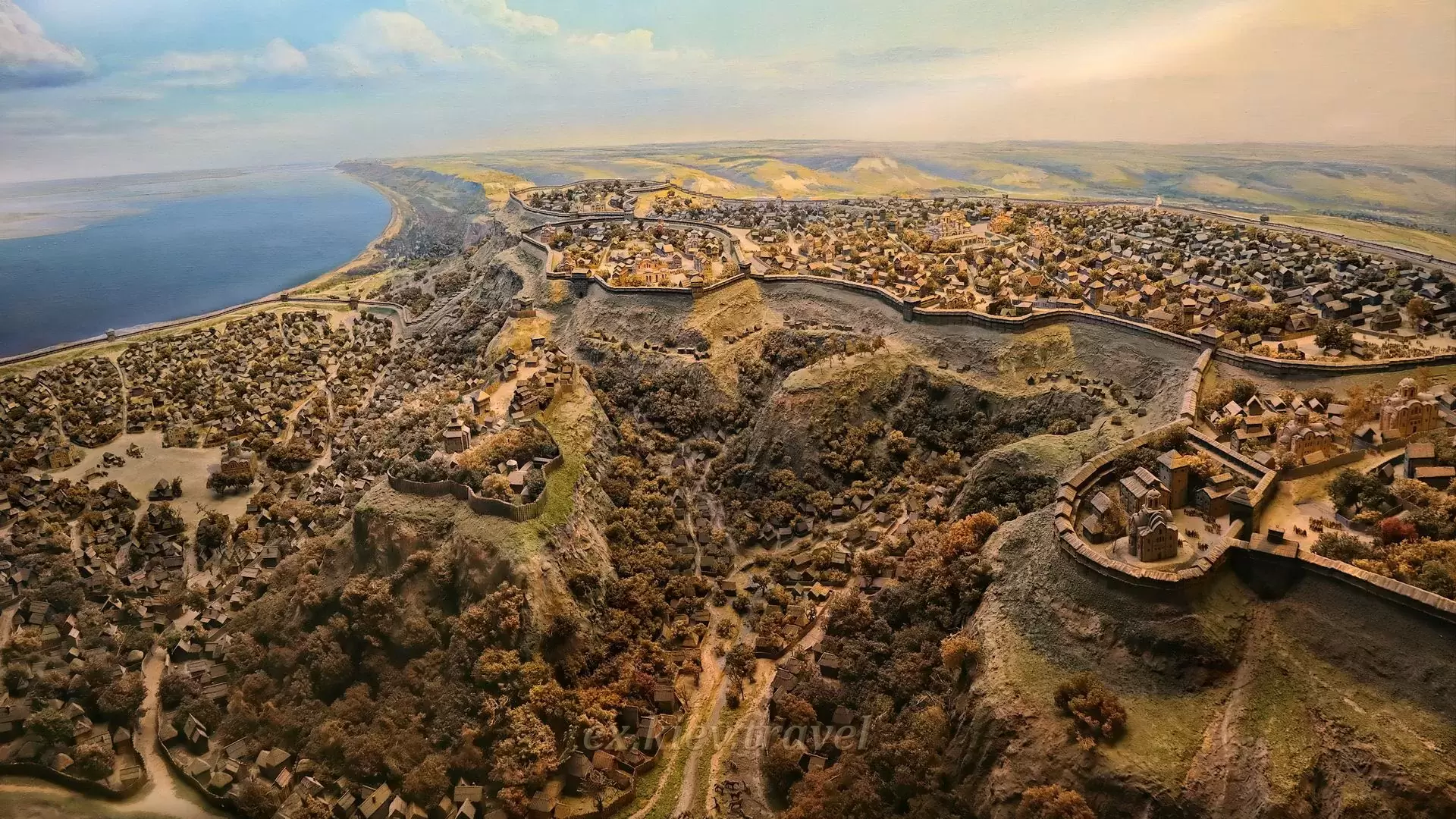 Excursions across Ukraine in the city of Kiev - Panorama of ancient Kiev.