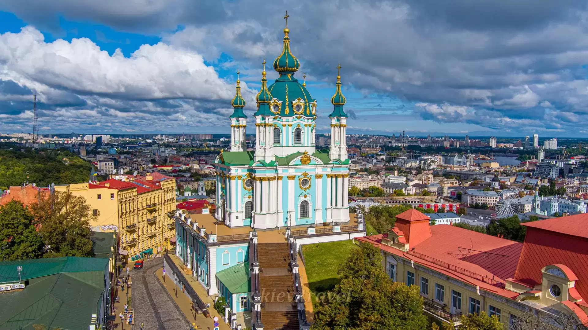 Excursions in Ukraine in the city of Kiev - St. Andrew's Church
